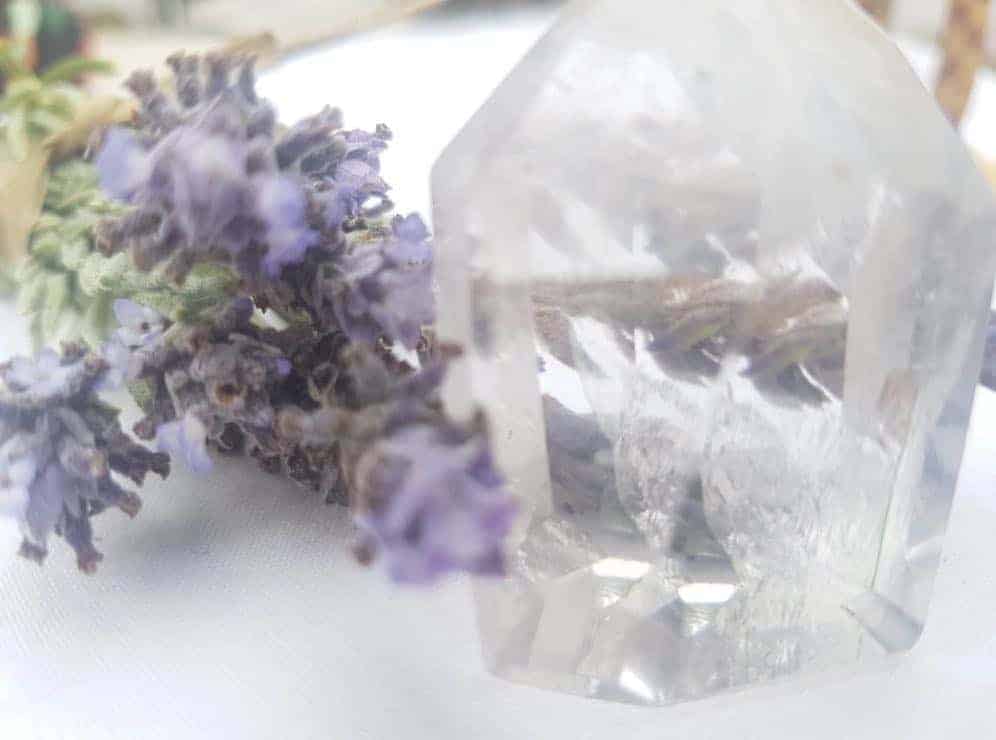 Lavendel und Bergkristall